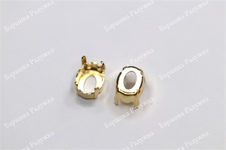 Оправа #4120 Oval для Swarovski 8*6 мм "Gold" FR-OPR-016 - фото 15293