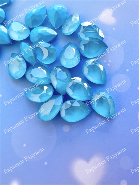 Drop 10*7 мм, Lacquer Aquamarine KRI-4120-047 - фото 20832