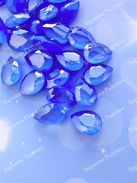 Drop 10*7 мм, Lacquer Sapphire KRI-4120-048 - фото 20833