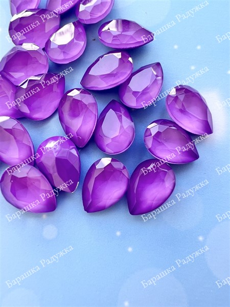 Drop 10*7 мм, Lacquer Violet KRI-4120-051 - фото 20836