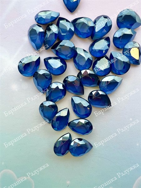 Drop 6*8 мм,  Lacquer Capri Blue KRI-4120-124 - фото 30820