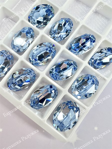 Oval 14*10 мм, Light sapphire KRI-3002-011 - фото 32064