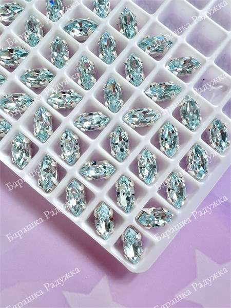 Navette 8*4 мм, Aquamarine KRI-4228-139 - фото 39650