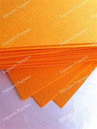 Корейский жесткий фетр 1 мм оранжевый №823