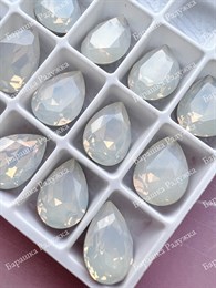 Drop 14*10 мм, White opal KRI-4120-010