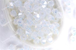 Биконусы Preciosa 4 мм, White Opal