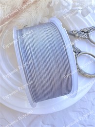 Шнур для плетения браслетов 0,6 мм, Серый (5 м)