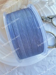 Шнур для плетения браслетов 0,6 мм, Пыльно-голубой (5 м)