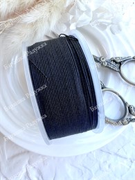 Шнур для плетения браслетов 0,6 мм, Черный (5 м)