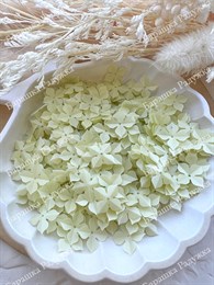 Пайетки 15 мм цветок, Тускло-желтый сатин, 3 гр