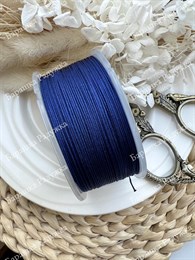 Шнур для плетения браслетов 0,6 мм, Темно-синий (5 м)