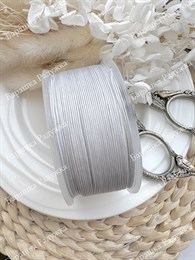 Шнур для плетения браслетов 0,6 мм, Светло-серый (5 м)