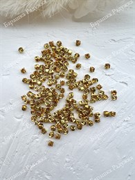 Шатоны 3 мм, Топаз в золоте, 25 шт