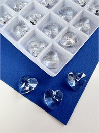 #4045 Pendant Heart 12 мм, Crystal Pend-012