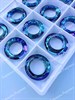 #4011L Ring Fancy Stone 20 мм, Bermuda Blue PEND-004 - фото 29275