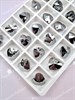 #4045 Pendant Heart 12 мм, Jet hematite Pend-008 - фото 32086