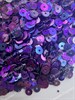 Пайетки 4 мм плоские, Фиолетовый радужный металлик (B59), 3 гр (УЦЕНКА) - фото 35110