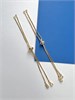 Концевик для колье с подвижным замком, позолота 14k FR-674 - фото 42975
